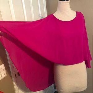Badgley Mischka cape crop top
